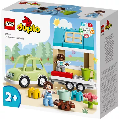 Buy LEGO Duplo Family House On Wheels 31 Piece Set 10986 Ages 2+ NEW For 2023 • 21.20£