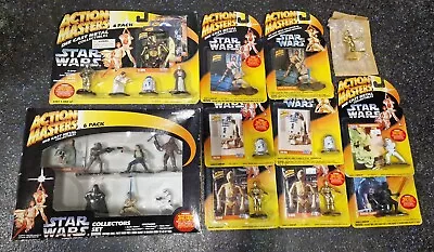 Buy RARE- 11 X Star Wars Action Masters Die Cast Metal Figures 1994 Kenner GOLD C3PO • 40.99£