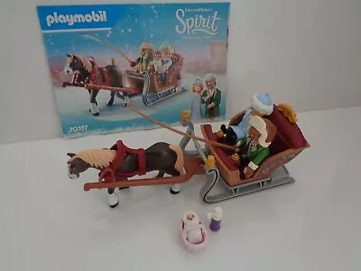 Buy Playmobil Spirit Riding Free 70397 Winter Sleigh  Horse & Carriage • 9.50£
