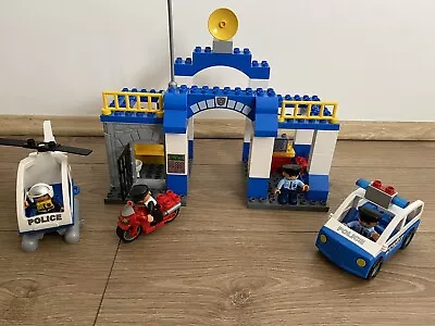 Buy Lego Duplo Police Station 5681 - Figures, Car, Helicopter, Siren 100% Complete • 34.99£