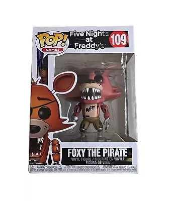 Buy Funko Pop Vinyl Foxy The Pirate 109 Five Nights At Freddys Figure FNAF NEW UK • 26.99£