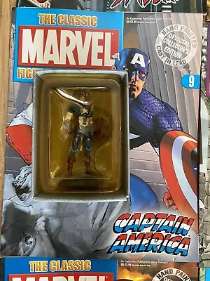 Buy The Classic Marvel Figurine Collection Issue 9 Captain America By Eaglemoss • 7.99£