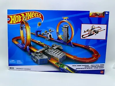 Buy Hot Wheels Track Builder Total Turbo Takeover Track Set, Motorized Playset Wi... • 86.58£