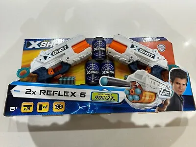 Buy Zuru Gun X Shot. 2x Reflex 6 Guns And Targets • 10£