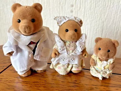 Buy Sylvanian Families | Dr Murdoch Bear,  Florist May Blossom & Child Bear |Vintage • 17.50£