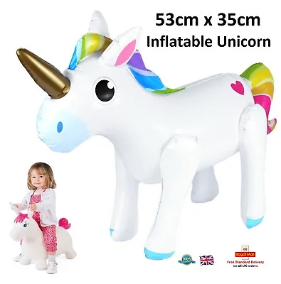 Buy Inflatable Reusable Unicorn My Little Pony Girls Boys Party Fun Gift X99 374 • 4.31£
