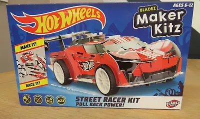 Buy Hot Wheels Bladez Maker Kitz Super Blitzen Street Racer Pull-Back Car Kit NEW • 7.99£