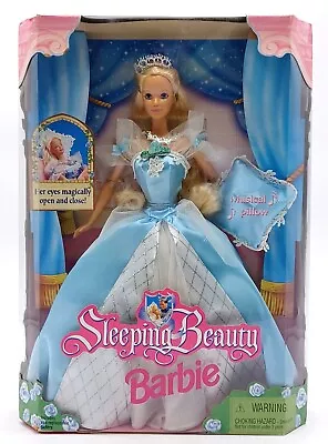 Buy 1998 Barbie As Sleeping Beauty Doll With Musical Pillow / Mattel 20489, NrfB • 92.36£