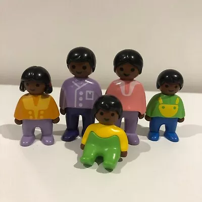 Buy Playmobil 123 People: Black Family & Baby Figures - Combined Postage Available • 10£