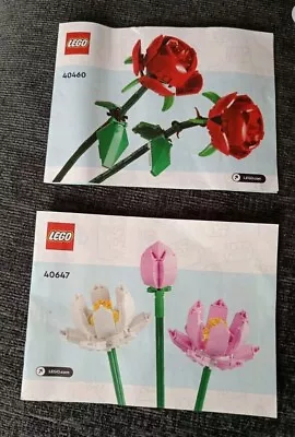 Buy Lego Flowers Roses 40460 Lillies 40647 • 1£
