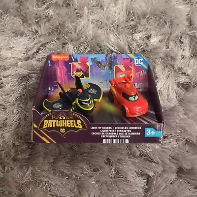 Buy Fisher-Price DC Batwheels Light-Up 1:55 Scale Toy Cars 2 Pack Redbird & Batwing • 9.99£