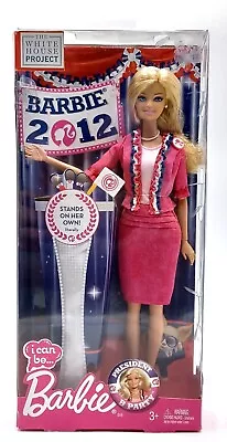Buy 2012 I Can Be President Barbie Doll / The White House Project / Mattel X5323 • 46.51£