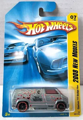 Buy Hot Wheels Custom '77 Dodge Van - 2008 New Models - 7/196 • 9.99£