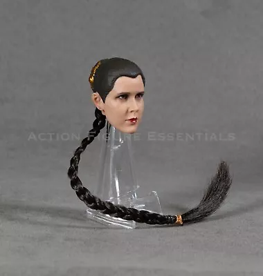 Buy Star Wars Slave Leia Head Sculpt Custom Return Of The Jedi 1/6 Hot Toys Scale • 31.50£