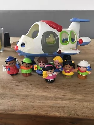Buy Fisher Price Little People Plane Aircraft Toy Sounds Mattel 2005 Working Lights • 25£