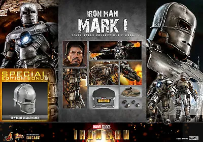 Buy 1/6 Hot Toys Mms605d40b Iron Man Mk1 Tony Stark Special Version Action Figure • 515.99£