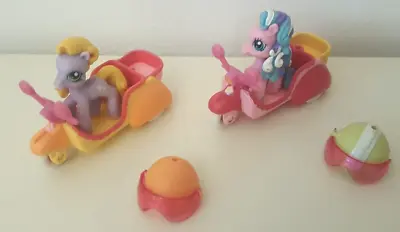 Buy 2 X My Little Pony Scooters With Ponies & Helmets Hasbro Pawtucket • 5.99£