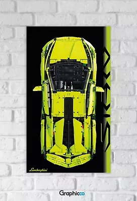Buy Wall Display For LEGO® Technic 42115 Lamborghini Sián / Luxury Model Display D6 • 49£