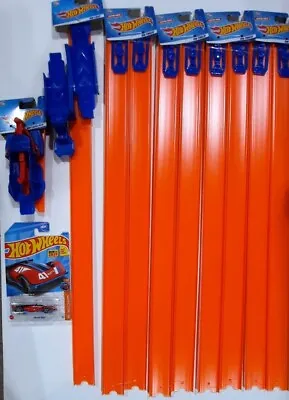 Buy Hot Wheels 1 Launcher, 1 Loop, 4 Pairs Of Straight Track, 1 Best For Track Car • 25.04£