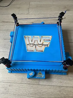 Buy WWE WWF 1990s Hasbro Blue Wrestling Ring For Wrestling Figures • 69.99£