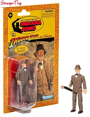 Buy Indiana Jones Henry Sean Connery Retro Collection Last Crusade 3.75 Hasbro HASF6 • 19.95£