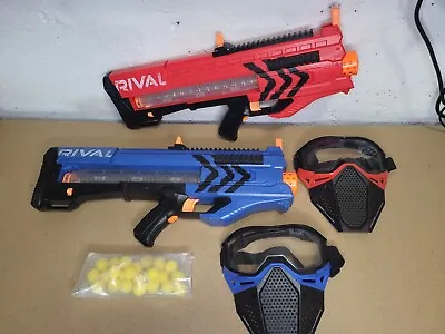 Buy Nerf Rival Zeus Mxv-1200 Auto Blaster With 12 Ball Mag Team Red + Blue Bundle • 39.99£
