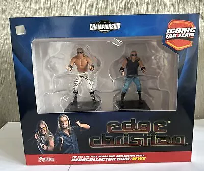 Buy Eaglemoss WWE Championship Collection Figures EDGE & CHRISTIAN NEW FREE POSTAGE • 14.99£