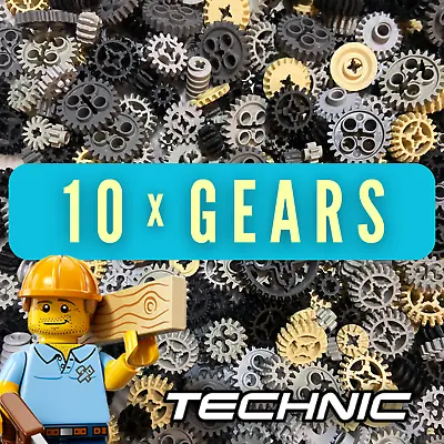 Buy LEGO Technic Gears Parts Bundle 10x Mixed Job Lot Set Bevel Teeth Worm Axel Cogs • 5.99£
