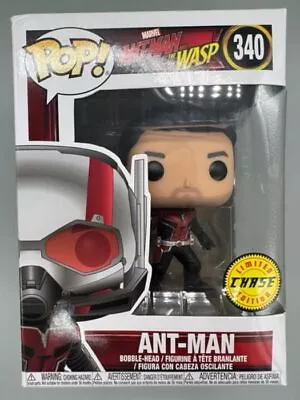 Buy Funko POP #340 AntMan (Unmasked) Chase Marvel Ant-Man & The Wasp Damaged Box • 19.49£