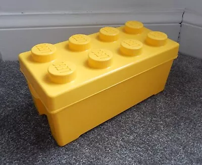 Buy Lego 2012 Yellow 8 Stud Brick Storage Box - 36cm X 18cm X 16cm • 14.97£