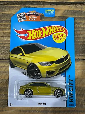 Buy Hot Wheels BMW M4 Gold Yellow [Combine P&P] • 12.75£