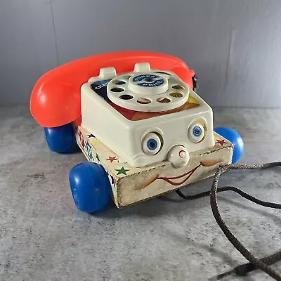 Buy Vintage 1960s Fisher Price Telephone Pull Along 1961 Baby Toy • 14.99£