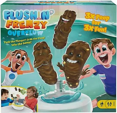 Buy Mattel Games ​Flushin’ Frenzy Overflow Kids Game With Toy Toilet GIFT KIDS GND67 • 22.99£