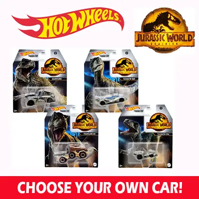 Buy Hot Wheels Jurassic World Character Cars Brand New & Sealed - Choose Your Own • 7.96£