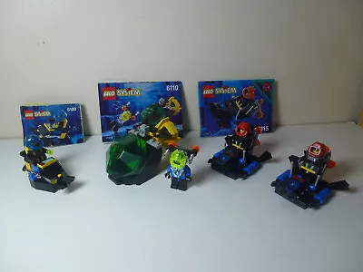 Buy LEGO Hydronauts Super & Solo Sub 1095 And 6110 + 2 X Aquasharks Shark Scout 6115 • 23.99£