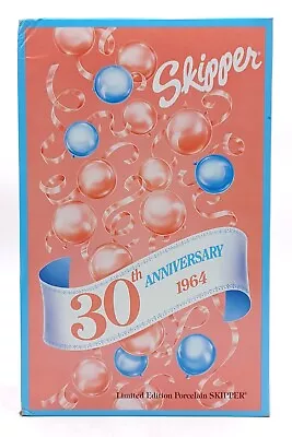 Buy 1993 30th Anniversary Porcelain Barbie Dolls: 1964 Skipper / Mattel 11396, Original Packaging • 145.14£