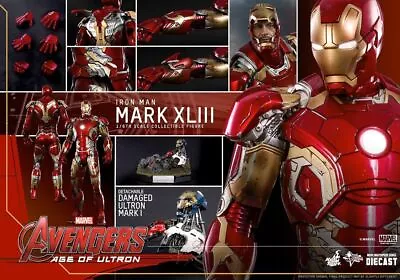 Buy In Stock Hot Toys Mms278D09 Avengers/Age Of Ultron Iron Man Mark 43 1/6 Figure I • 594.35£