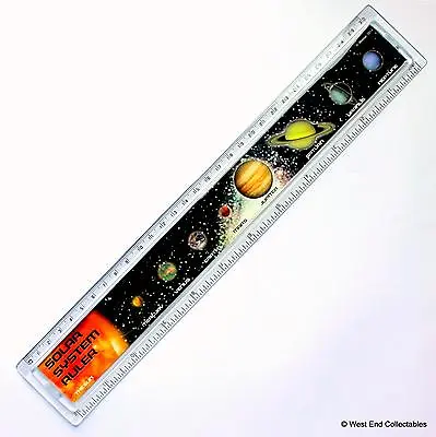 Buy Solar System Orrery Science 30cm Ruler - Educational Astronomy Space Planets • 7.49£