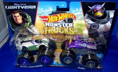 Buy Hot Wheels Monster Trucks 1:64 Buzz Lightyear Vs Zurg Demolition Doubles 2022 • 20.02£