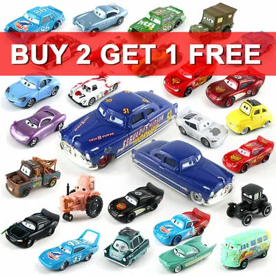 Buy New Disney Pixar Cars Lot Lightning McQueen 1:55 Diecast Model Car Toy Kid Loose • 8.99£