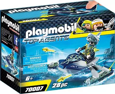 Buy PLAYMOBIL 70007 Top Agents Team S.H.A.R.K. Rocket Rafter Novelty 2018 Original Packaging, • 12.13£
