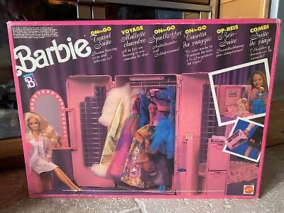 Buy Barbie On The Go Travel Suite Play Case Caserta Reis-suite Ref 9819 1989 • 384.09£