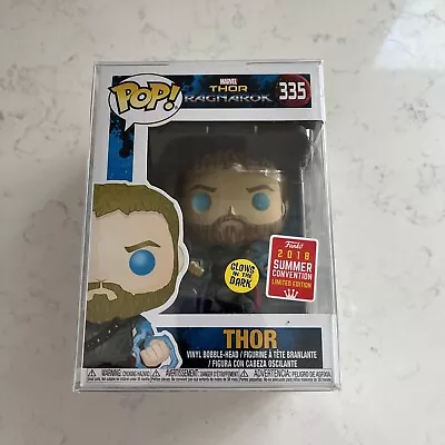 Buy Funko Pop! THOR 335 THOR 2018 SUMMER LIMITED EDITION GLOW IN THE DARK + CASE • 14.99£