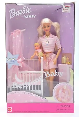 Buy 2000 Bedtime Baby Barbie Doll & Krissy / With Baby Bed / Mattel 56616, NrfB • 136.48£