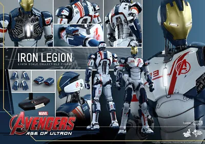 Buy Clearance Sale! 1/6 Hot Toys Mms299 Avengers: Age Of Ultron Iron Legion Figure • 239.99£