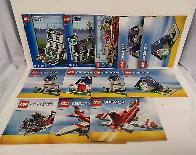 Buy Lego Creator & City Instruction Manual Bundle X 12   S18 G543 • 5.95£