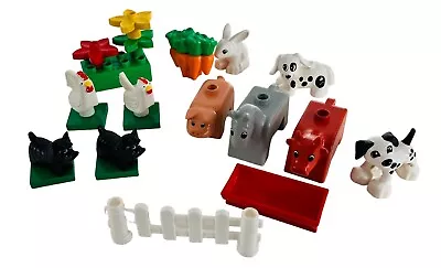 Buy Lego Duplo Farm Animals, Bundle Job Lot Figures Dog Chickens Bunny Cow • 16.99£