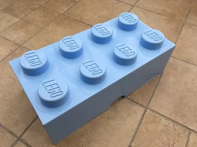 Buy Genuine Lego 8 Stud Knobs Storage Brick Stackable Box Large Blue 50cm X 25cm  • 17£