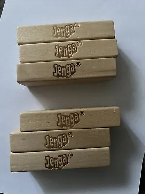 Buy Genuine Jenga (Hasbro/Parker Brothers, 2006) Spare/Replacement 6 X Wooden Blocks • 5£