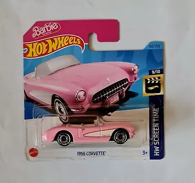 Buy Hot Wheels Mainline 1956 Corvette Barbie Pink • 3.75£